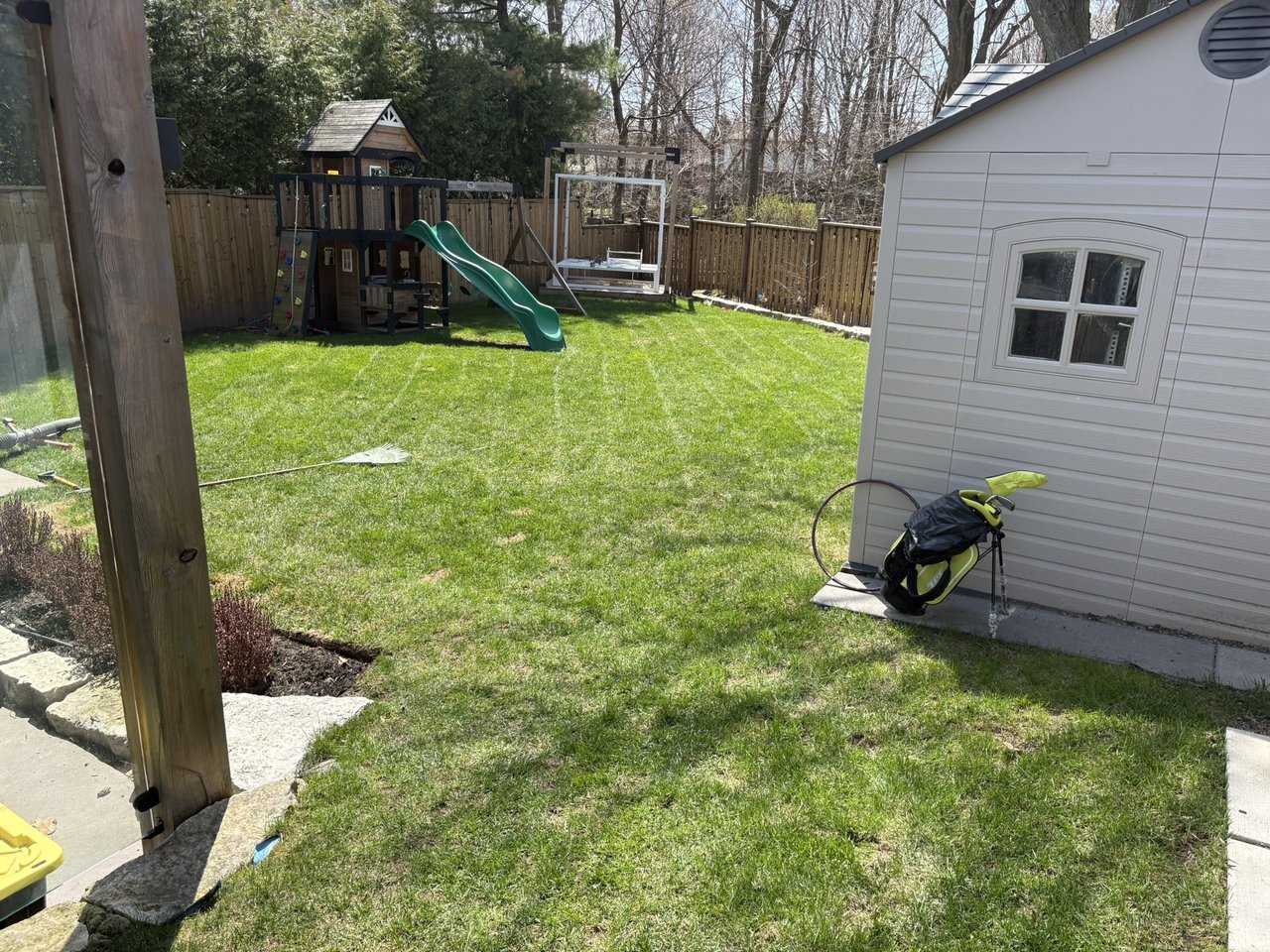 Completed lawn care visit