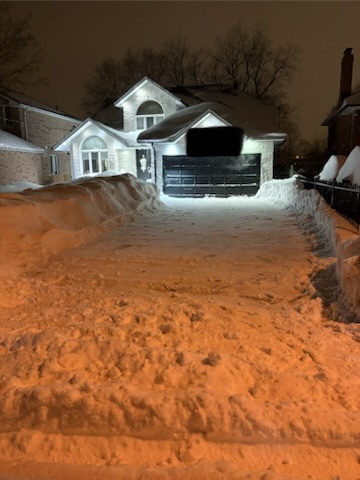 Walkway after snow removal