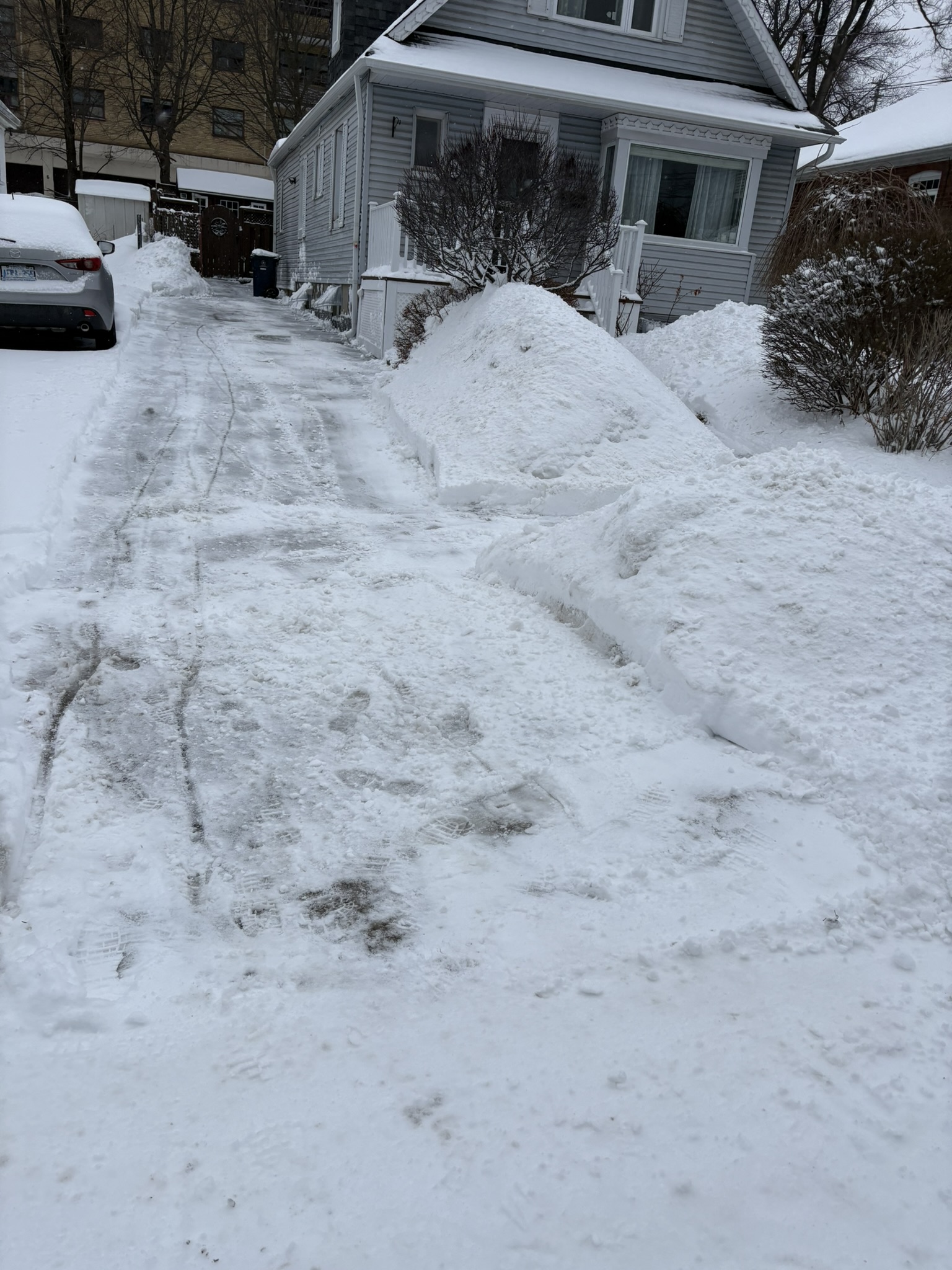 Driveway snow removal